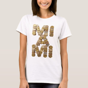 Camiseta Arte abstracto dorado DISEÑO MODERNO de moda