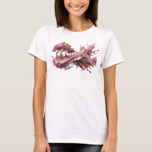 Camiseta Arte abstracto dorado impresionante Estampa de mod