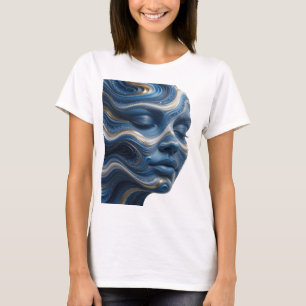 Camiseta Arte abstracto dorado impresionante Estampa de mod
