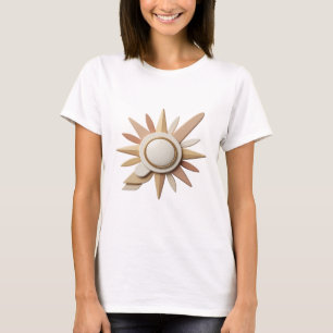 Camiseta Arte abstracto dorado intenso Diseño gráfico