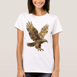 Camiseta Arte abstracto en plata atrevida Diseño gráfico