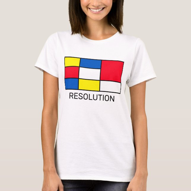 Camiseta Arte abstracto estilo Mondrian (Anverso)