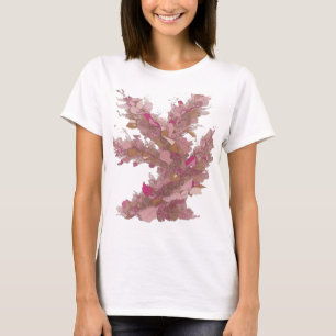 Camiseta ARTE ABSTRACTO Fresco Plateado Diseño Abstracto de