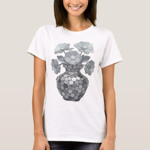 Camiseta ARTE ABSTRACTO Gris Fresco Diseño Gráfico