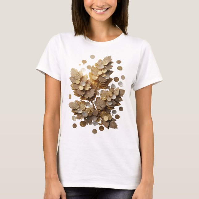 Camiseta ARTE ABSTRACTO gris Impresión de moda (Anverso)