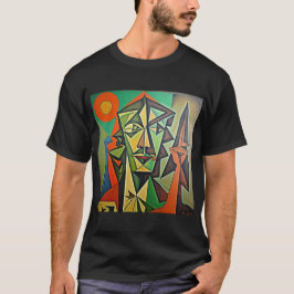 Camiseta arte abstracto hombre diseño Picasso
