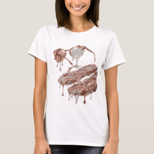 Camiseta ARTE ABSTRACTO Iconico Moderno de Plata Diseño