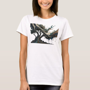 Camiseta ARTE ABSTRACTO impresionante en plata Impresión de