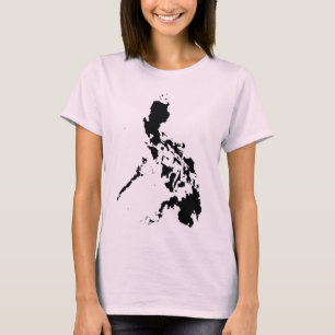 Camiseta Arte abstracto - Mapa filipino