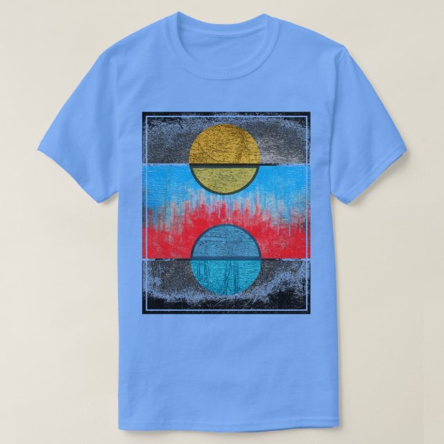 Camiseta Arte abstracto moderno (Diseño del anverso)