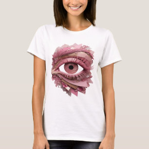 Camiseta Arte abstracto moderno diseño fresco rosa