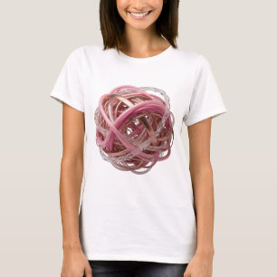 Camiseta Arte abstracto moderno diseño ingenioso plateado
