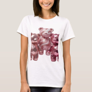 Camiseta ARTE ABSTRACTO Moderno Diseño Plateado Elegante