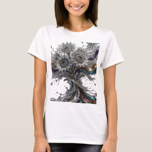 Camiseta ARTE ABSTRACTO Moderno en Plata Arte Vestible