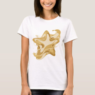 Camiseta ARTE ABSTRACTO Moderno en Plata Diseño Gráfico