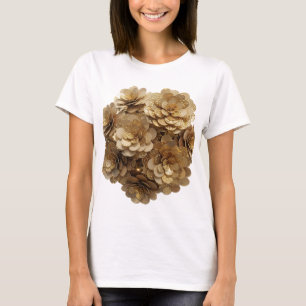 Camiseta Arte abstracto moderno en plata Motivo artístico v