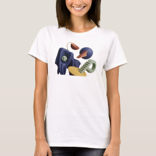 Camiseta Arte abstracto Motivo artístico Marina Limpia