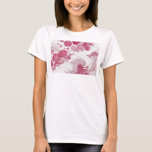 Camiseta Arte abstracto motivo artístico plateado con estil