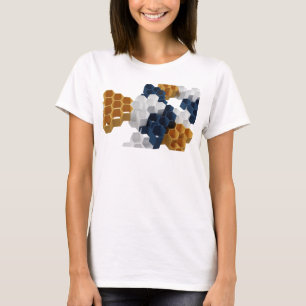 Camiseta Arte abstracto naranja elegante Impresión de arte
