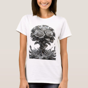 Camiseta Arte abstracto plateado en negrita Arte portable v