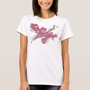 Camiseta Arte abstracto plateado icónico Arte wearable