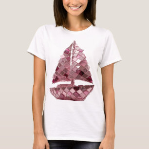 Camiseta Arte abstracto plateado icónico de moda impresión 