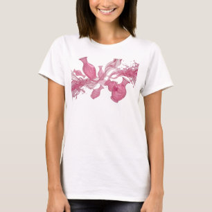 Camiseta Arte abstracto plateado icónico de MODA impresión 