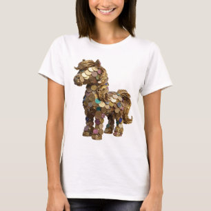 Camiseta Arte abstracto plateado ingenioso DISEÑO MODERNO v