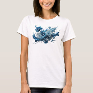 Camiseta Arte abstracto plateado que llama la atención Arte
