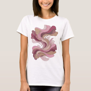 Camiseta ARTE ABSTRACTO Plateado Vibrante Diseño abstracto