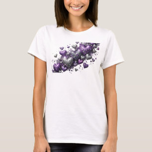 Camiseta Arte abstracto púrpura chic Impresión de arte