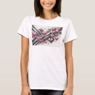Camiseta Arte abstracto rojo de moda Arte wearable