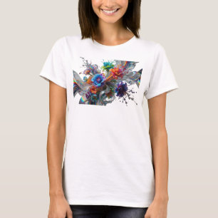 Camiseta Arte abstracto rojo MOTIVO ARTÍSTICO moderno
