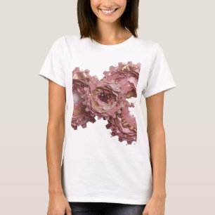 Camiseta ARTE ABSTRACTO Rosa Elegante Diseño Moderno