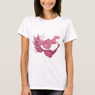 Camiseta ARTE ABSTRACTO Rosa Vibrante Diseño Abstracto