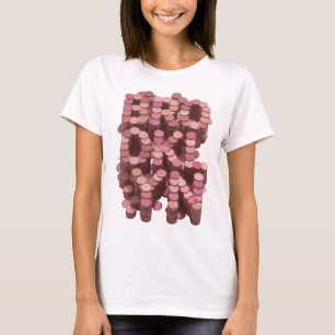 Camiseta ARTE ABSTRACTO Rosa Vibrante Diseño Moderno