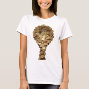 Camiseta ARTE ABSTRACTO Vibrante Plata Impresión de Moda v2