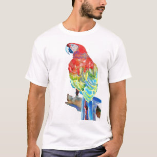 Camiseta Arte acuático australiano de loro macausto T Shir