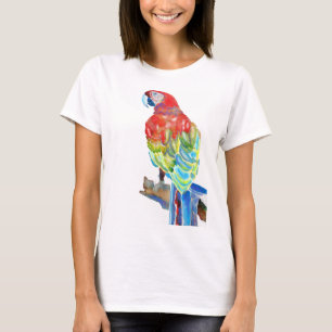 Camiseta Arte acuático australiano de loro macausto T Shirt