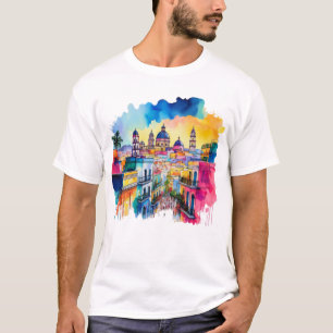 Camiseta Arte acuático de Ciudad de México