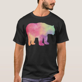 Camiseta Arte acuático de colores vivos