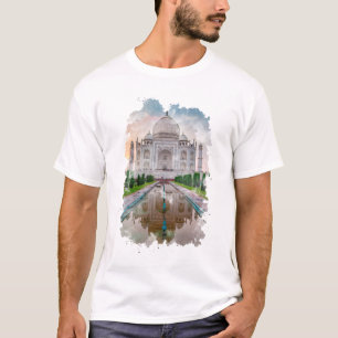 Camiseta Arte acuático de Taj Mahal India
