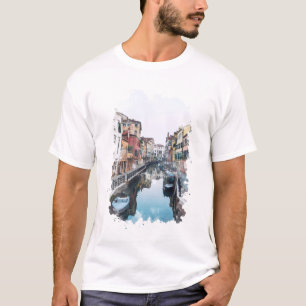Camiseta Arte acuático de Venecia Italia