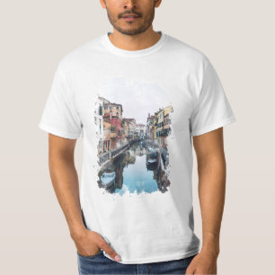 Camiseta Arte acuático de Venecia Italia