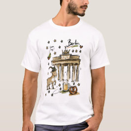 Camiseta Arte adorable de la puerta de Brandeburgo Berlín