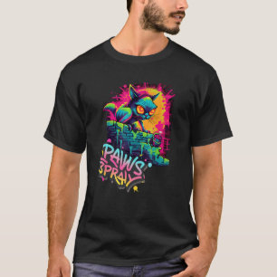 Camiseta Arte adorable de patas Arte callejero para amantes