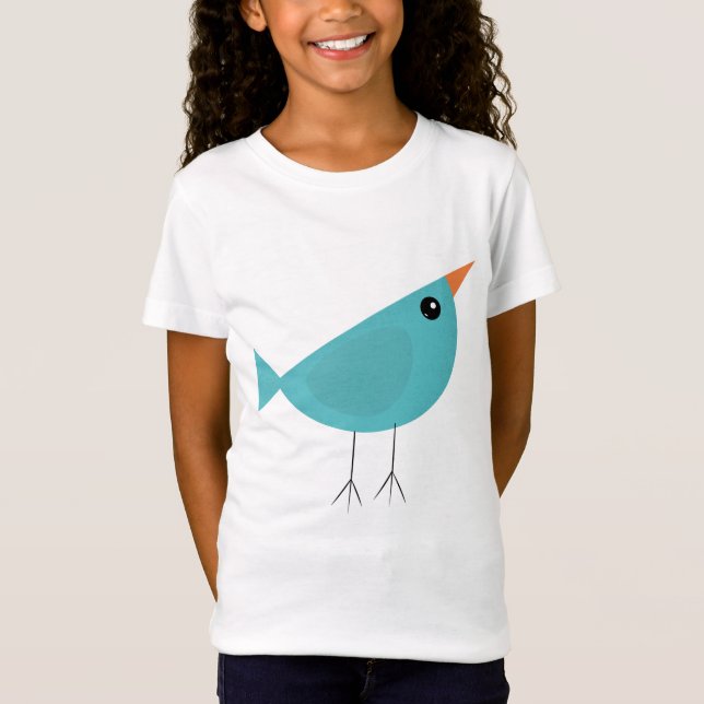 Camiseta Arte adorable y caprichoso de aves y naturaleza (Anverso)
