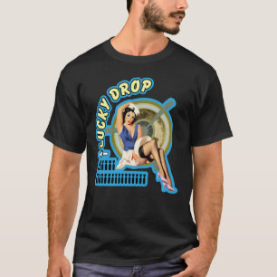 Camiseta Arte afortunado de la nariz del descenso WWII