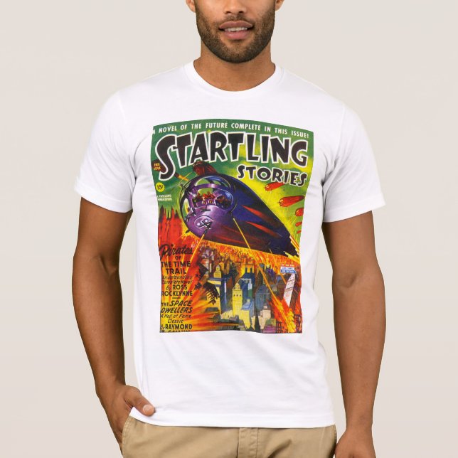 Camiseta Arte ALARMANTE de la portada de revista de la (Anverso)