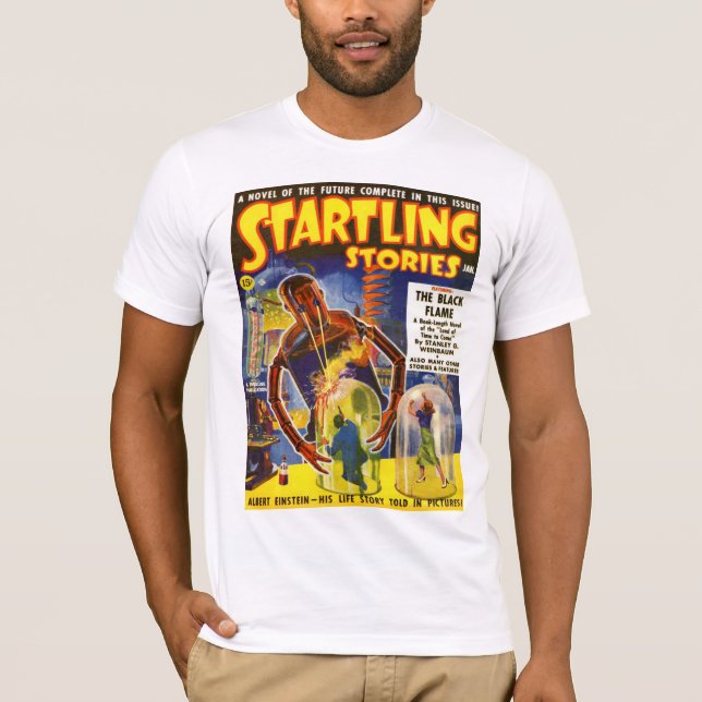 Camiseta Arte ALARMANTE de la portada de revista de la (Anverso)